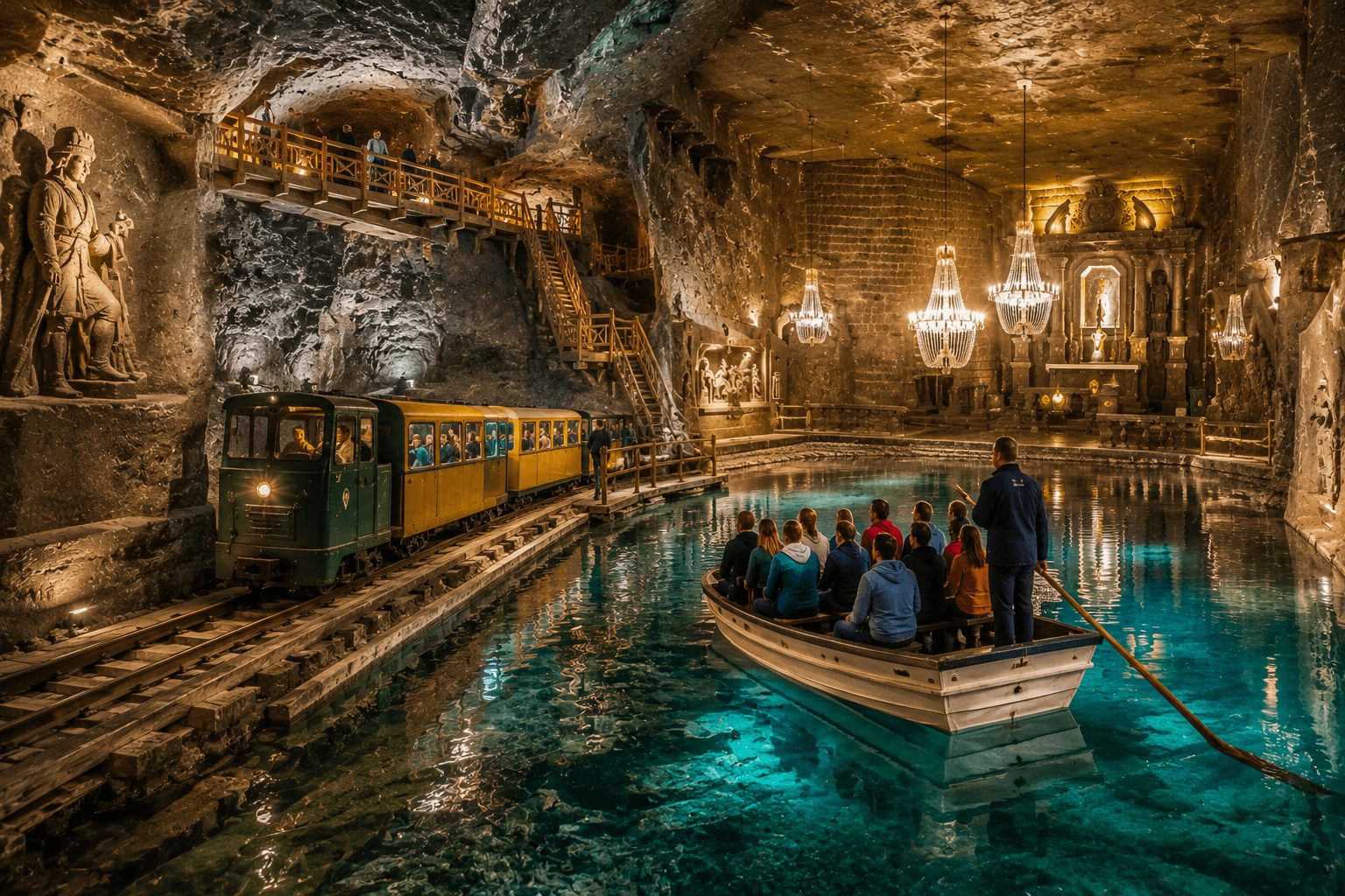 Wieliczka Salt Mine Fast-Track Tour & Hotel Pick-up